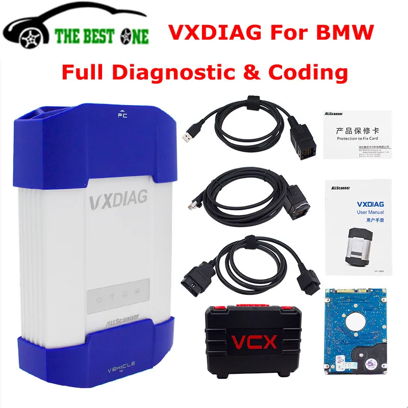 

ALLSCANNER VXDIAG MULTI Diagnostic Tool Coding For BMW New Car Doctor For BMW VXDIAG VCX NANO With 500G HDD software