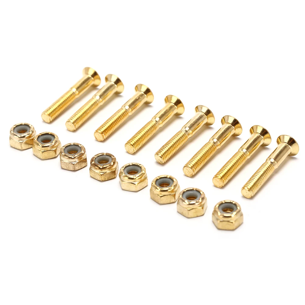New 8 Pair Screws for Skateboard Deck Mounting Hexagon Hardware Parts