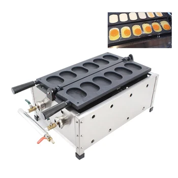 

New popular gas heating egg stuffing cake machine egg waffle cake maker machine waffle maker snack food equipment
