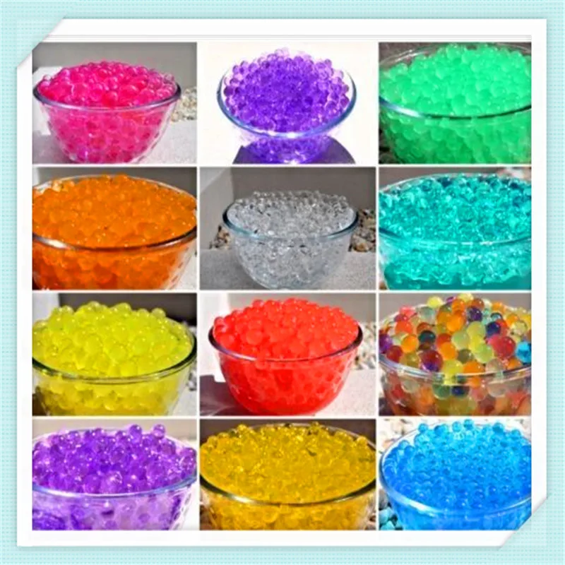 Water Aqua Crystal Soil Gel Ball Beads Wedding Vase Table