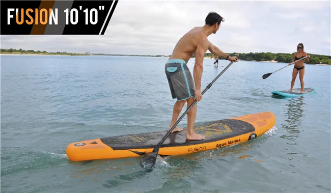 

FreeShipping Fusion 10' 10"" Stand Up Paddle Board Inflatable Surf board include oar inflation pump bag repair patch