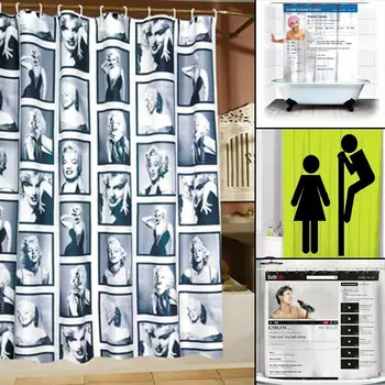 

Creative Moldproof Waterproof Water resistent Bathroom Bath Shower Curtain