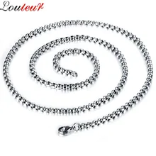 Louleur-collier Long avec chaîne en acier inoxydable pour hommes, Vintage, ras du cou, bijoux pour hommes