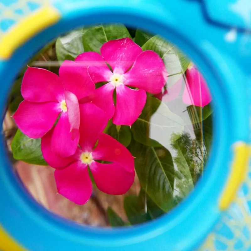 Children Toy Handheld Acrylic Lens Hand Magnifier Kids Bee Shape Magnifying Glass Loupe (three color three shapes send randomly)