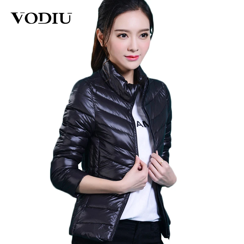 Women Plus Size ultra casual light winter warm duck down