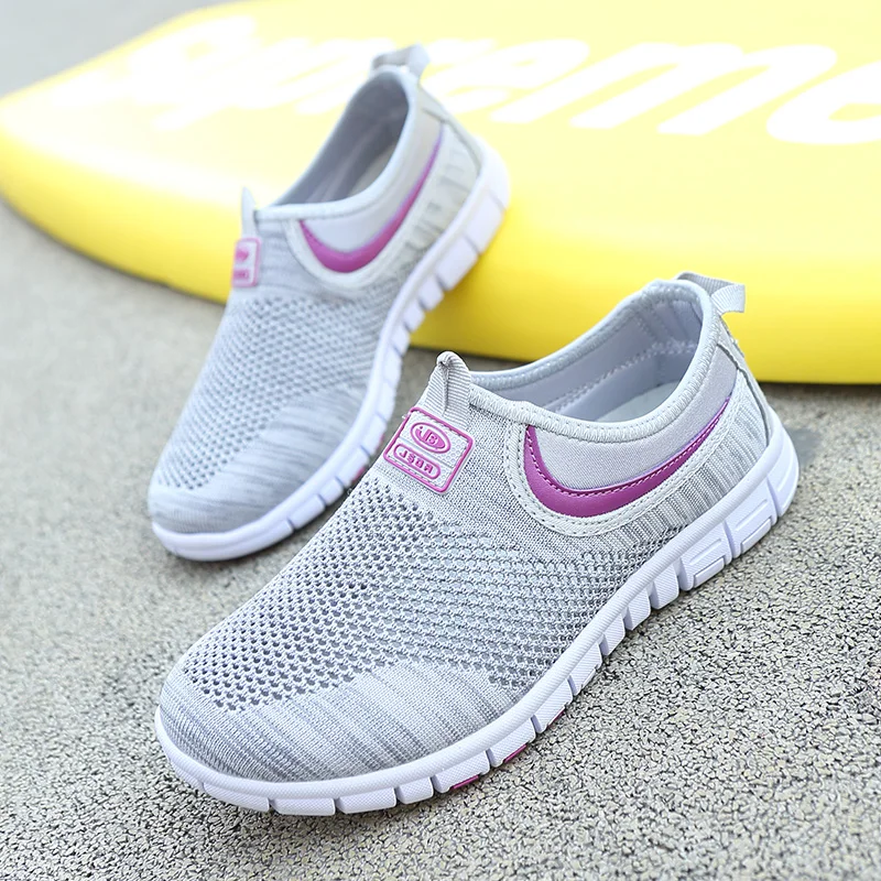 

Fires Fashion Women Loafers Lightweight Mesh Casual Shoes Summer Breathable Comforty Flat Shoes Ladies Outdoor Lazy Shoes Zapats