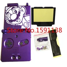 Полоса мультфильм логотип фиолетовый цвет пластиковый чехол для GameboyAdvance SP мальчик Advance ИГРА SP ручная крышка с объективом экрана