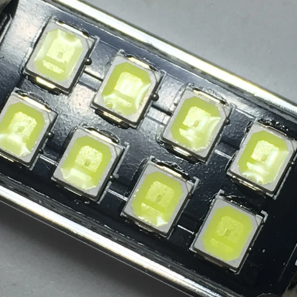 10 шт. гирлянда 31 мм 36 39 41 CANbus C5W светодиодная безотказная 5630 5730 8 smd внутренняя лампа