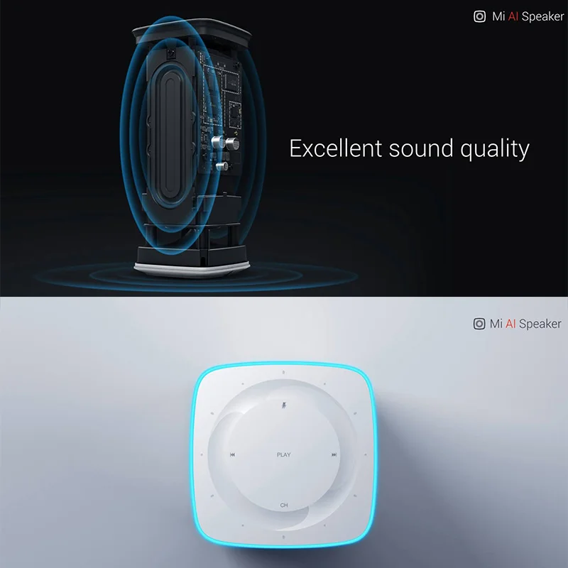 xiaomi Original AI Speaker WiFi Bluetooth Built-In Audio Content Voice Control Listen & Answer Stor