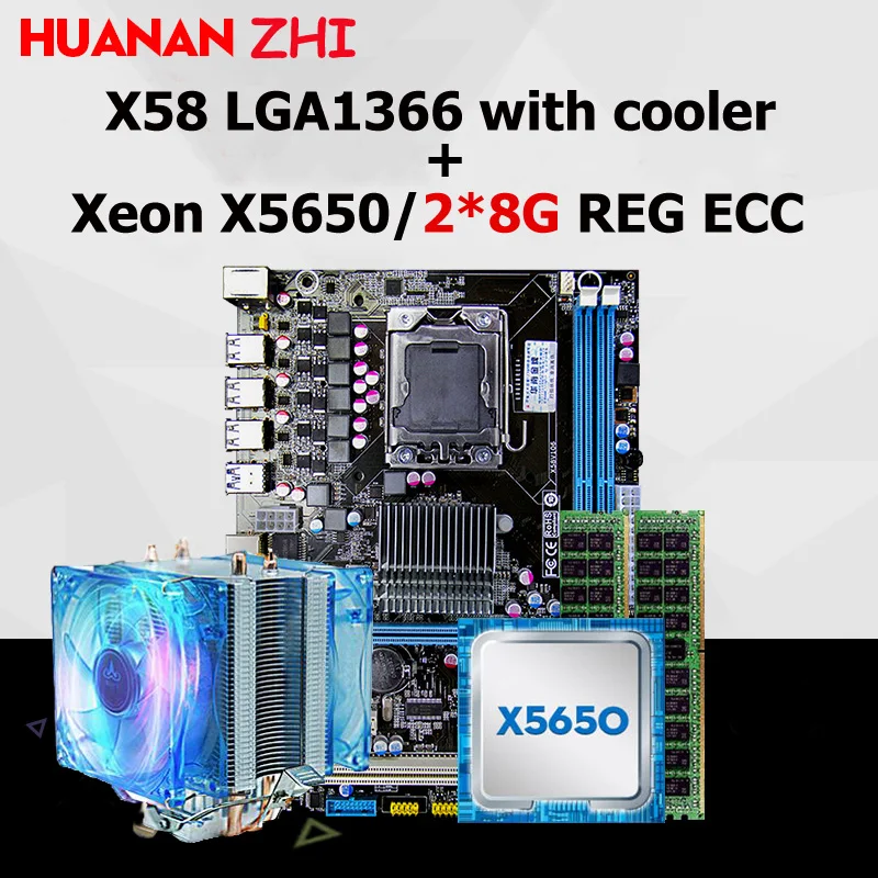 Skup Tanie Brand New Huanan Zhi X58 Plyta Glowna Rabat Z Procesor Intel Xeon X5650 2 66 Ghz Chlodnicy Ram 16g 2 8g Reg Ecc Cena Venteleut
