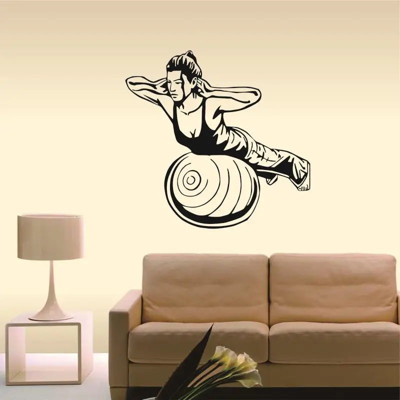 Dctal GYM wall sticker  Logo Name GYM Decal Posters Vinyl Wall Decals Pegatina Quadro Parede Decor Mural GYM Sticker 14