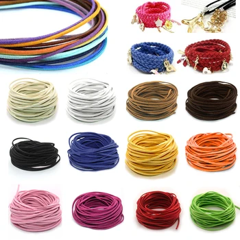 

10PCS/Lot 13Color Double Velvet 100cm Handmade Bracelet Necklace Accessories Braided Rope DIY Jewelry Findings Materials 2C0137