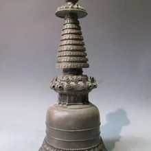 USPS в США S0414 1" Храм поклонения Чистая Бронзовый Буддийский Тантрический Будда пагода Dagoba пагода башня