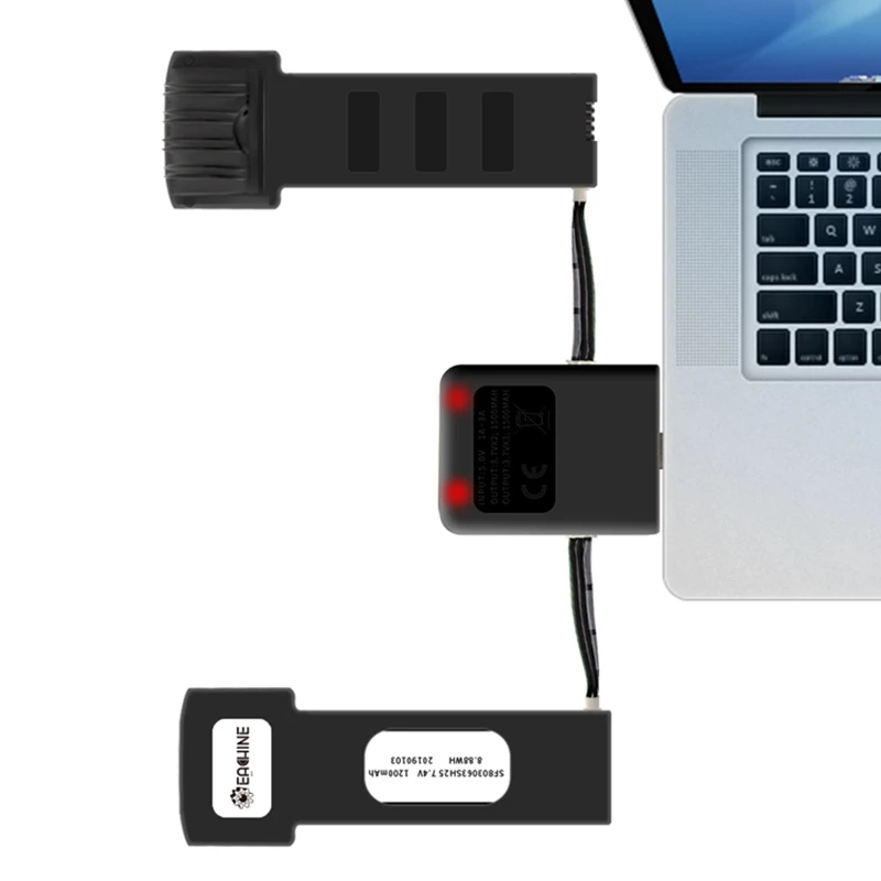 Cena Eachine E511 E511S 2 w 1 ładowarka USB etui z funkcją ładowania Hub z 2 sztuk 7.4V 1200mAh bateria lipo RC Drone części zamienne do quadcoptera