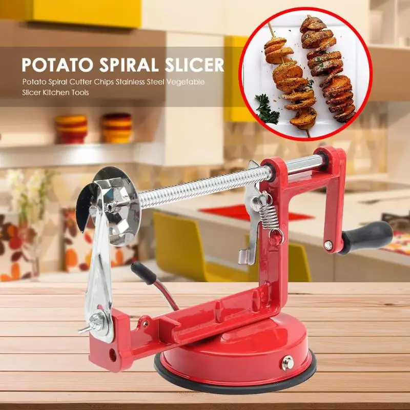 Twister Potato Slicer Stainless Steel Kitchen Accessories Manual Spiral Potato Slicer Cutter Chips