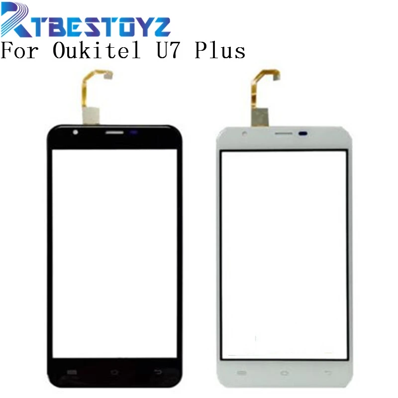 

RTBESTOYZ 5.5 inch Phone Sensor Touchscreen For Oukitel U7 Plus Touch Screen Panel Front Glass Digitizerchscreen Panel