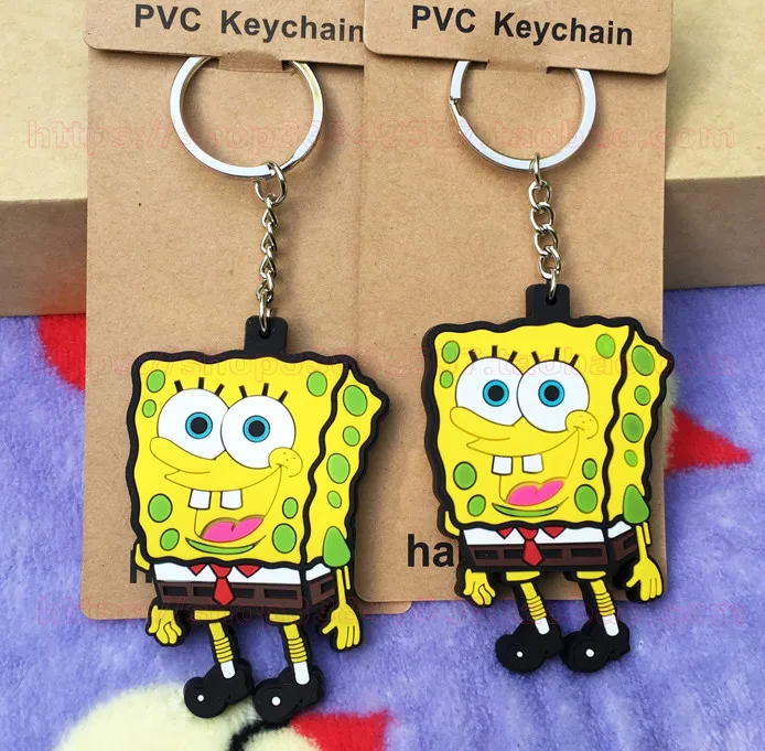 

IVYYE 1PCS SpongeBob Anime Key Chain PVC Figure Morty Keyring cute Toy Keychain Keyholder Birthday Gifts Unisex NEW