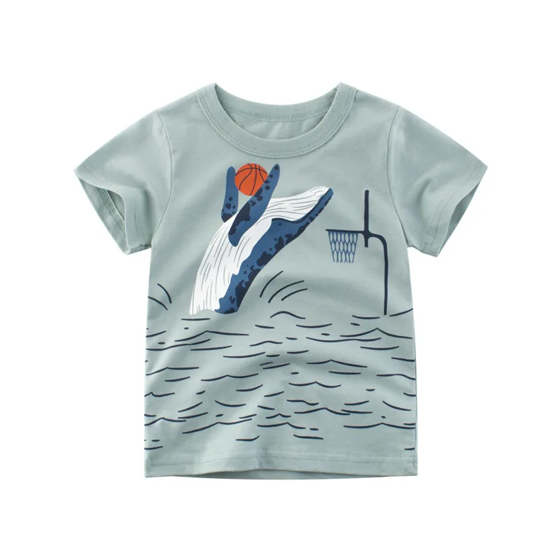 

Hot Sale Kids T-shirt Boy Tshirt Summer Cotton Cartoon Print T-shirt for Boys Clothes Casual Tops T Shirt