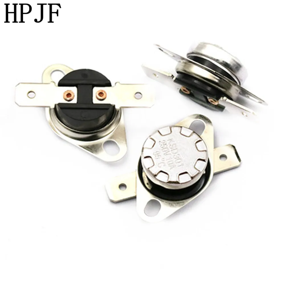 10pcs/lot KSD301 10A250V 40 135 Degrees C N.C. Normally Closed