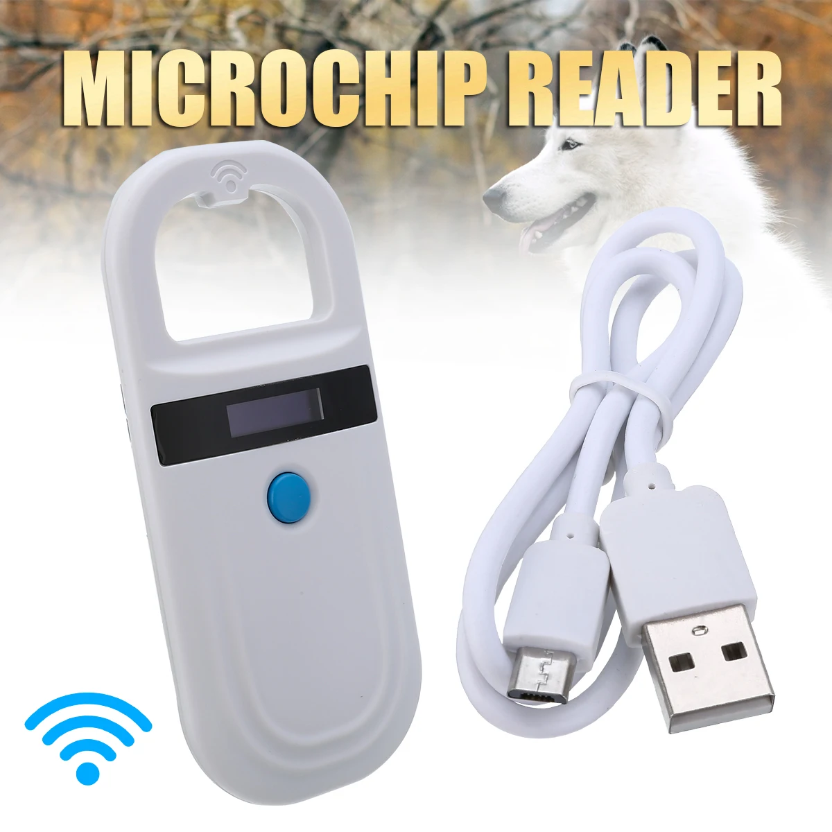 Мини ISO FDX-B Pet RFID чип-ридер OLED дисплей портативный животное микрочип Pet сканер для собак кошек 134,2 кГц/125 кГц