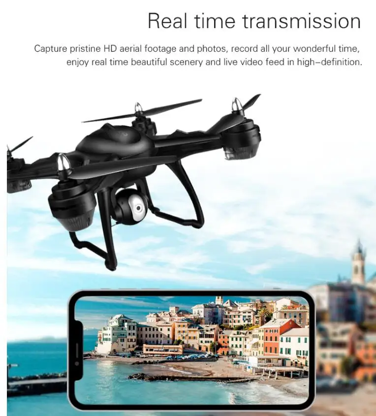 Big GPS Helicoper 50CM 500M 4K 1080P Camera Smart Low-Power Return Follow Me WIFI FPV RC Dron GPS Quadcopter PK X8PRO Add Bag