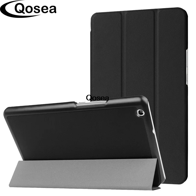Qosea для huawei MediaPad M3 Lite 8 0 10 1 дюймов Роскошные из искусственной кожи смарт-чехол с
