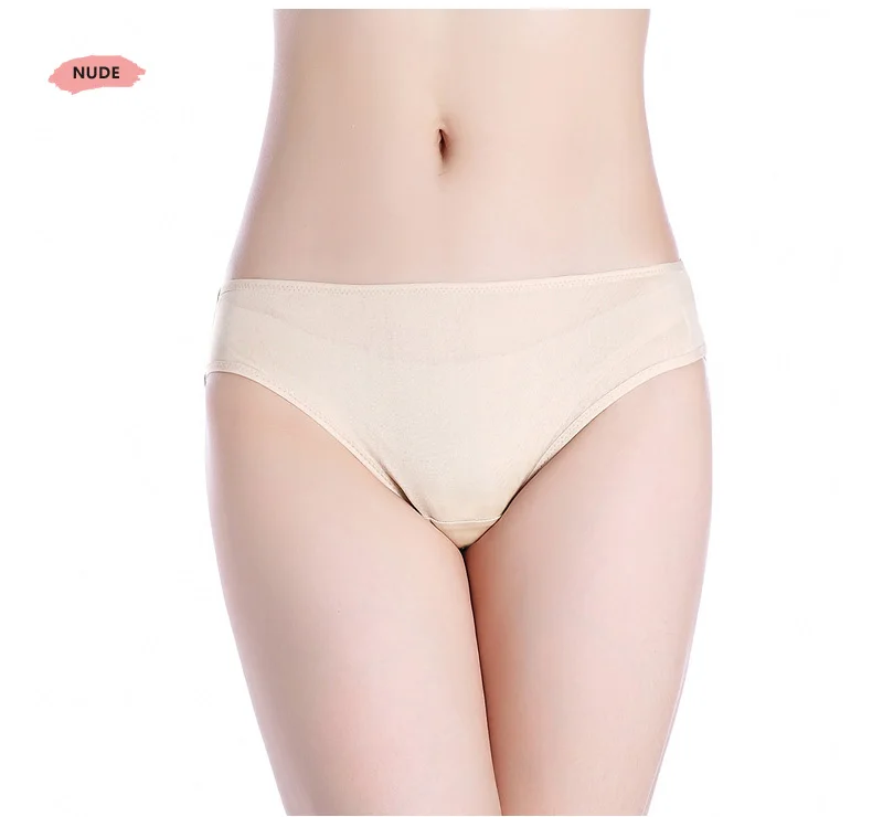 3pcs/lot Women Panties 100% Natural silk Briefs Mid-rise Underwear women Healthy lingerie Pink Nude 2017 New 29