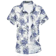 Рубашка высокого качества Мужская летняя новая приталенная рубашка с коротким рукавом Мужская s одежда Бизнес Повседневная Эластичная блузка Homme 7XL