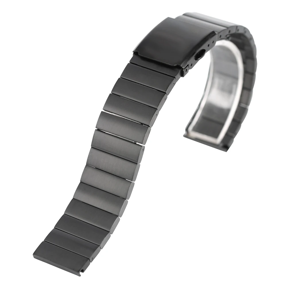 

Mens Women Stainless Steel Watch Band Strap Metal Bracelets Wrist Watches Watchband Replacement [18/20/22/24] for Omega Seiko