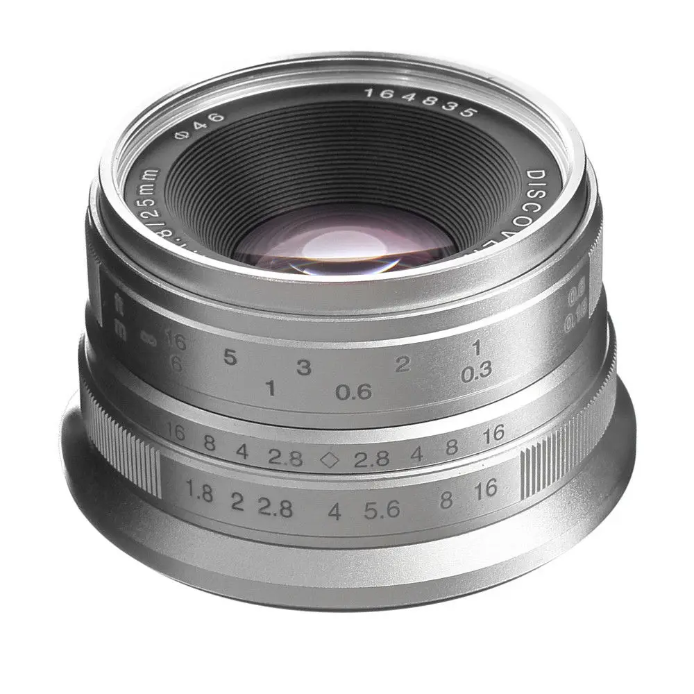 25 мм F/1 8 Prime объектив с ручной фокусировкой MF для Fujifilm Fuji X|Объективы