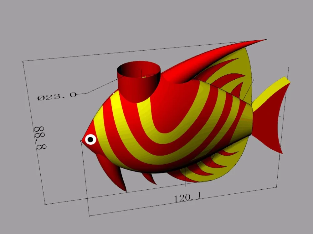 

new design hanging inflatable fish for Turkey