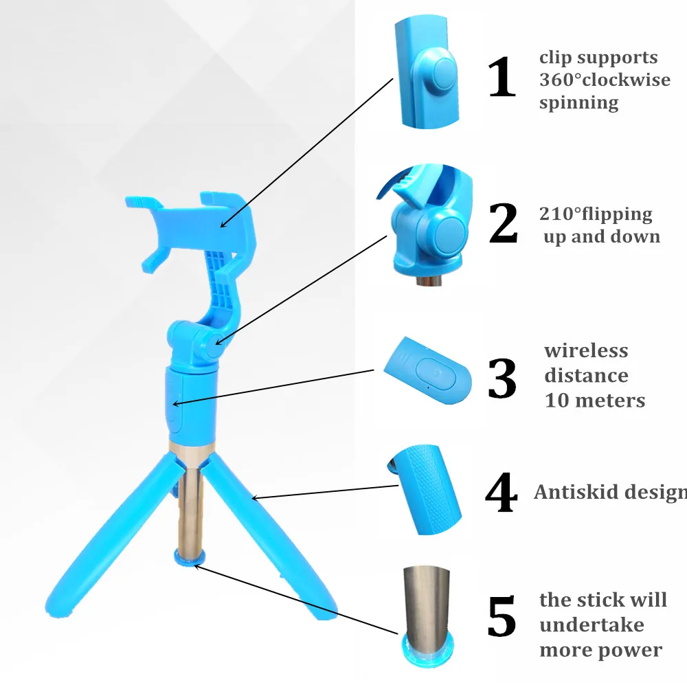 Монопод для селфи палка и штатив с функцией Bluetooth универсальный Универсальный