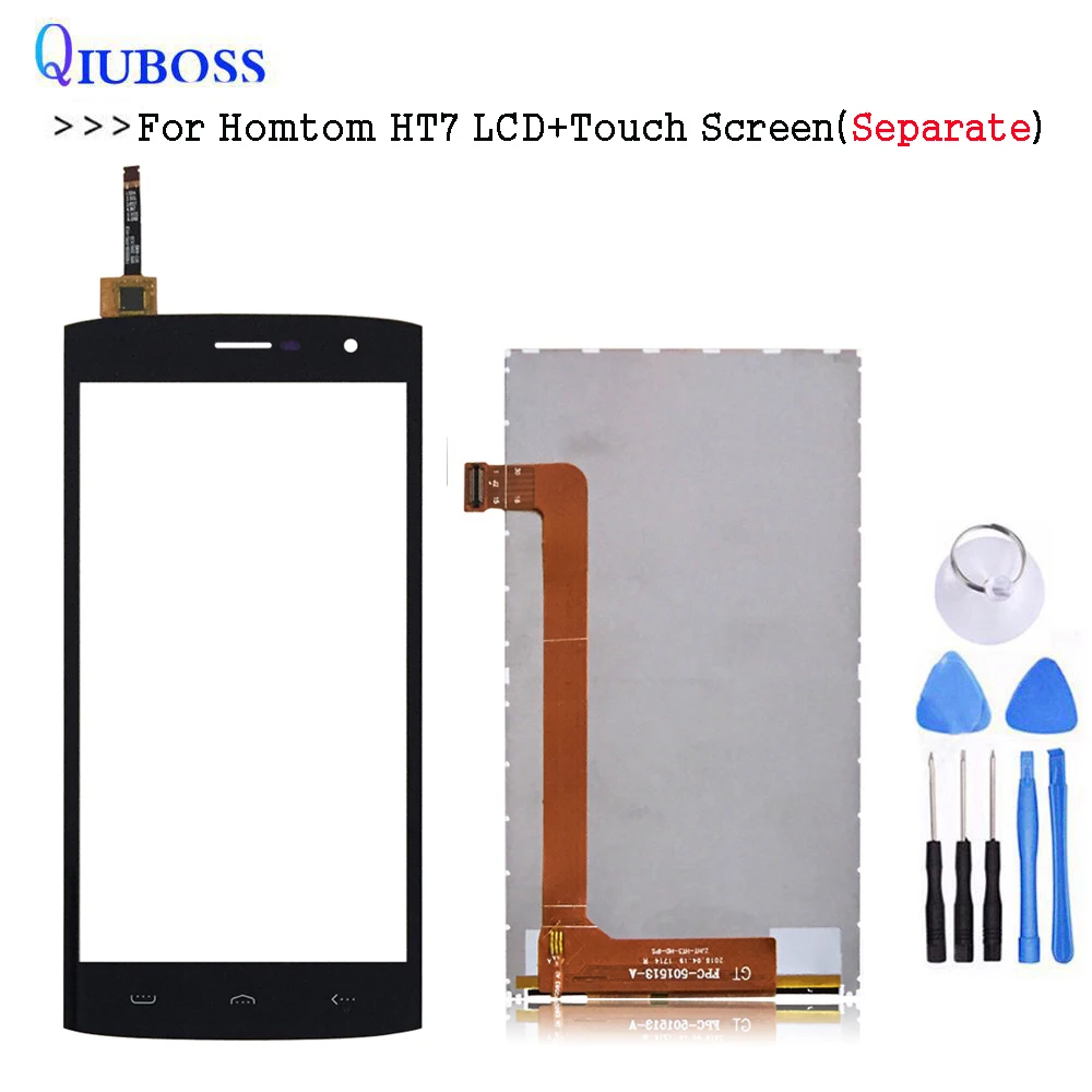 

For HOMTOM HT7 LCD Display With Touch Screen Digitizer For HT 7 KHX5533E14-L2-YL LCD Glass Panel Sensor
