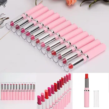 

12 Colors/Set Makeup Matte Lipstick Long Lasting Waterproof Lip Gloss Pink Beauty Cosmetics Tools Valentines Christmas Gift