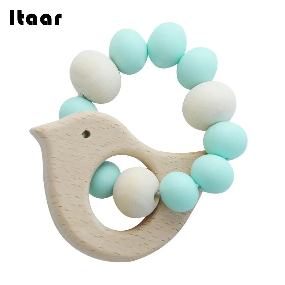 Silicone Newborn Teether Bracelets Toddler Non Toxic Infant Teether Toy
