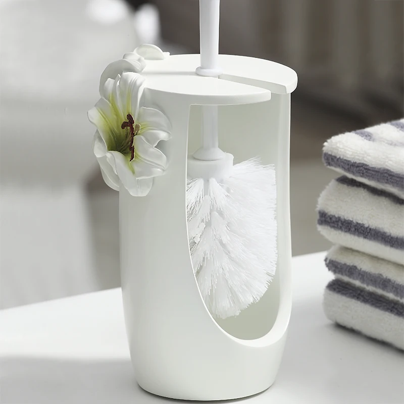

European creative free punching toilet brush base bathroom bathroom toilet brush set LO510550