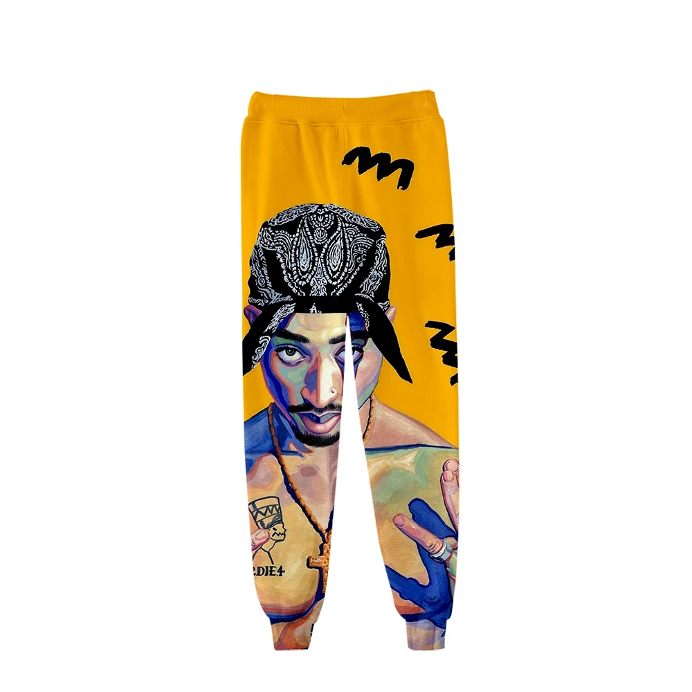 Американский рэпер Tupac 2PAC 3D брюки высококачественные спортивные для отдыха в