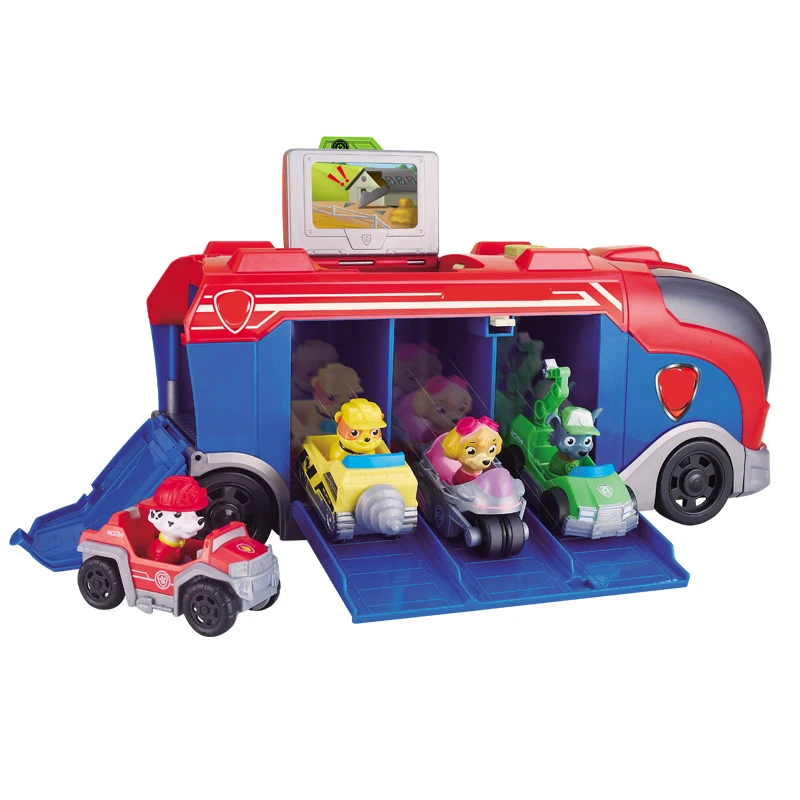 Paw patrol Dog patrulla canina Toys Anime Figurine Car Plastic Toy Action Figure model Children toys Christmas Gifts