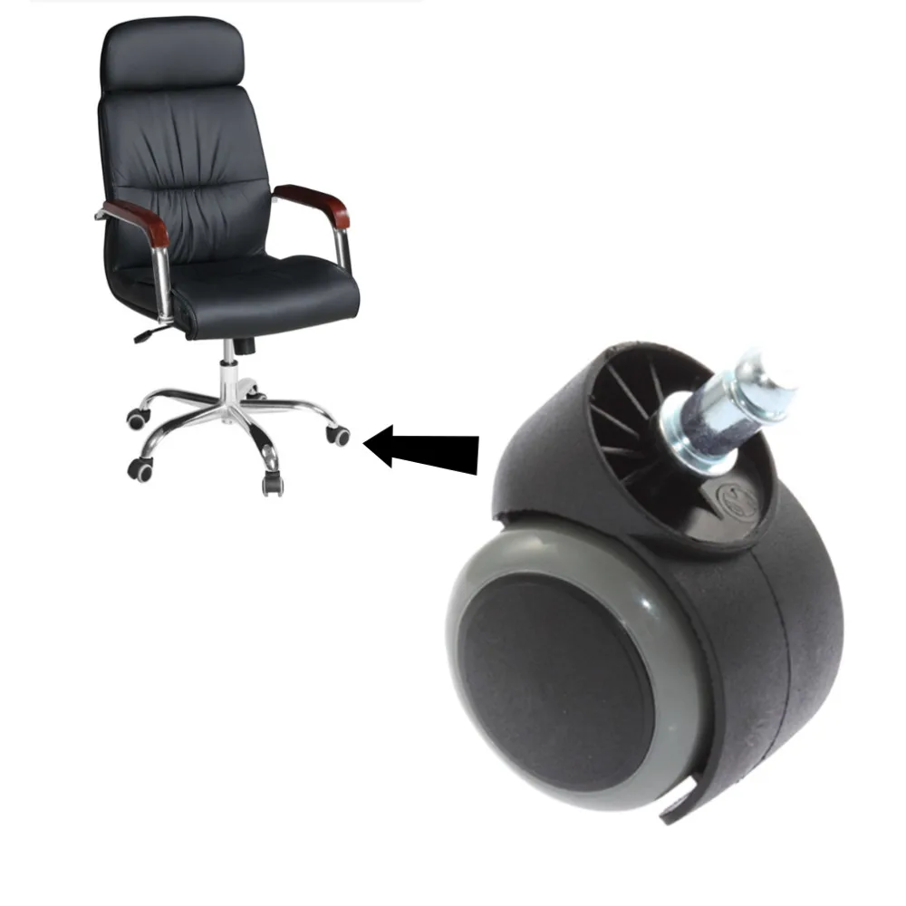 

Rubber Swivel Wheel Universal Mute Caster 50KG Wheel 2" Replacement Office Chair Swivel Rubber Rollers Wheels Furniture Hardware