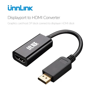 

Unnlink DisplayPort DP to HDMI/VGA/DVI 21cm Male to Female Cable Support 1080P@60Hz Display Port Converter for New Graphic Card