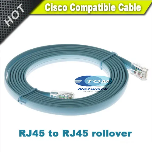 2016 Новый RJ45-RJ45 роликовый кабель RJ45 штекер папа 6 футов для cisco 2511RJ 2509RJ