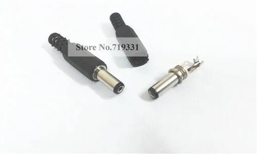 

30pcs 5.5mmx2.1mm Male Solder DC Power Barrel Tip Plug Jack Straight Connector