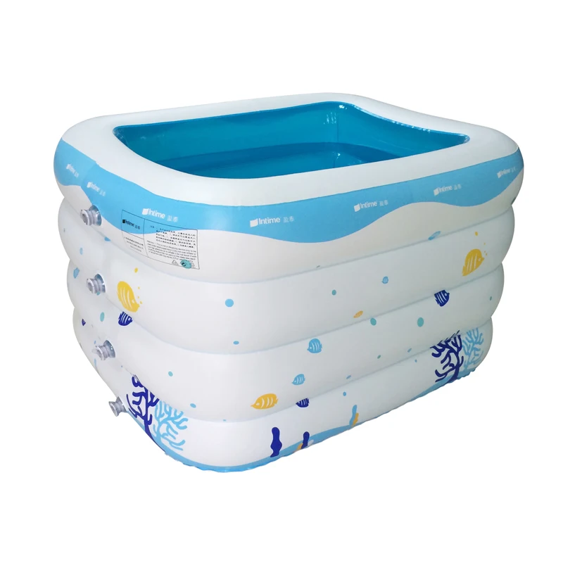 

2016 New Children Thicken Inflatable Swimming Pool Babys Piscine Fishing Havuz Paddling Pool PVC PiscinaSize 143*105*75CM