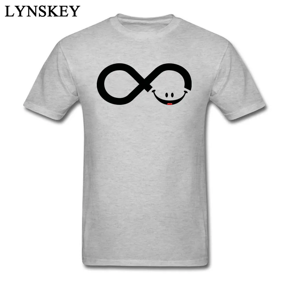 Classic Design Tops T Shirt O-Neck Summer/Autumn 100% Cotton Short Sleeve T-shirts for Boys infinity smile Design Tee Shirt infinity smile grey