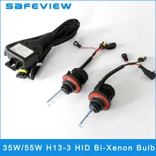 2 шт. H13-3 Би-ксеноновая разрядная лампа высокой интенсивности для автомобиля фары лампы 6000 К Белый Цвет Авто свет 35 Вт 55 Вт Автомобильные Запчасти DC 12 В 3200LM для всех автомобилей