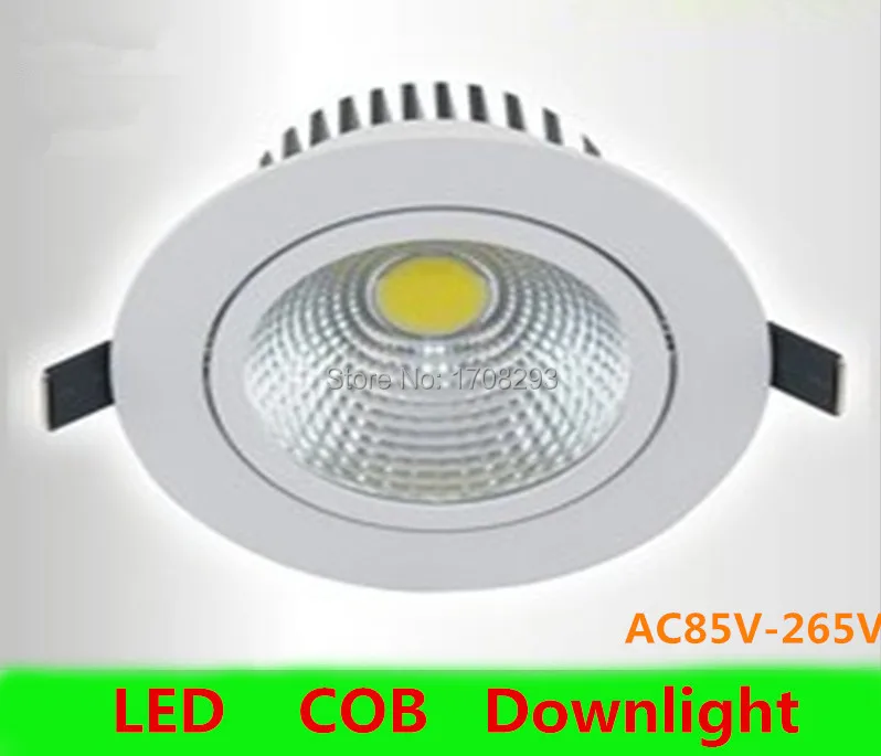 

Hot New 20PCS 3W 5W 7W Cob Led Downlights 120 Beam Angle Cool/Warm White Led Fixture Downlights Recessed Lamp AC 85-265V CE