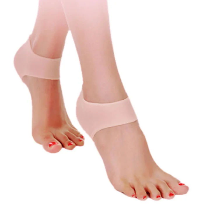 Противоскользящие носки для женщин, Силиконовые мягкие, увлажняющие, отбеливающие, против трещин, гелевые носки для пятки, Calcetines Mujer#1026