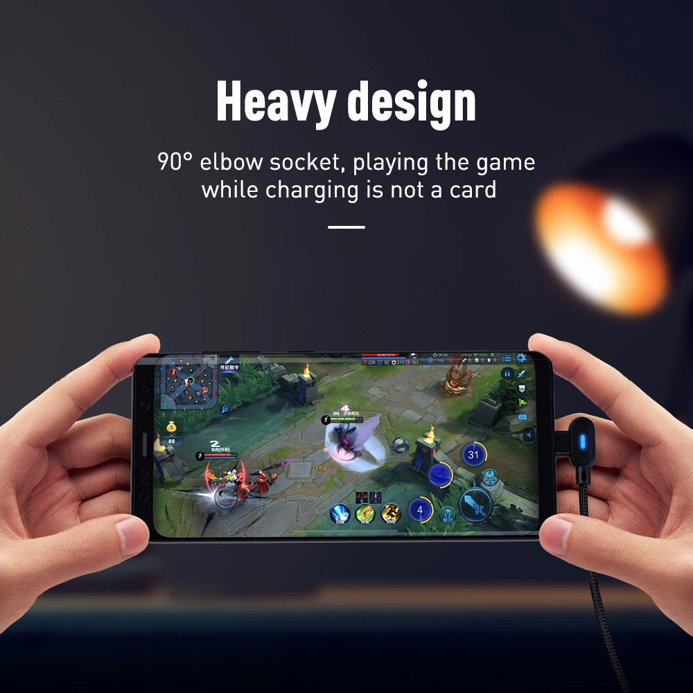 USB Type C кабель KEYSION L для xiaomi Mi 9T redmi note 7 быстрой зарядки телефонов Samsung S10 S9 S8 Plus A50