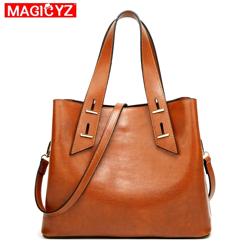 

MAGICYZ 2019 Spring New Wave Rivet button large capacity high quality single shoulder diagonal package