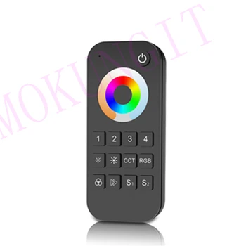 

4 Zones 2.4G Universal Remote Control RT10 Four-Zone RGB+CCT Touch Color Ring Remote Controller